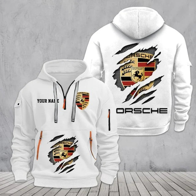 Porsche 3D Half Zip Hoodie