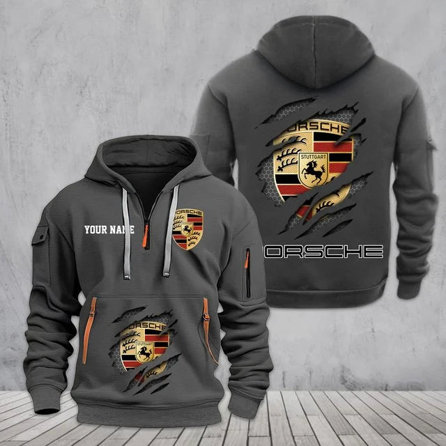Porsche 3D Half Zip Hoodie