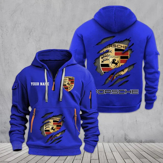 Porsche 3D Half Zip Hoodie