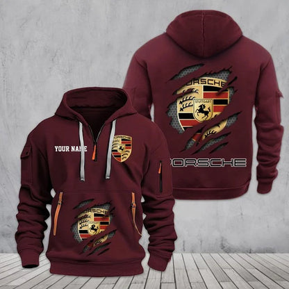 Porsche 3D Half Zip Hoodie
