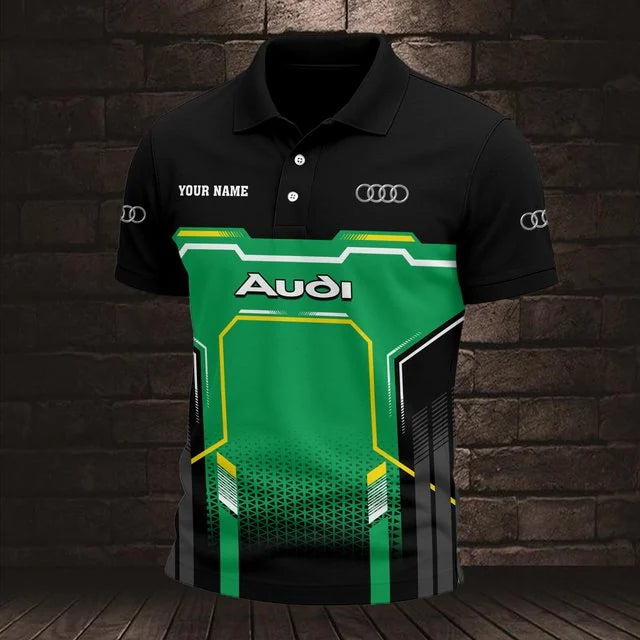 Audi 3D Polo Shirt v7 – Custom Name