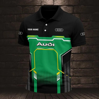 Audi 3D Polo Shirt v7 – Custom Name