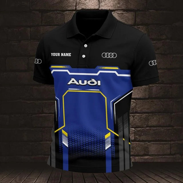 Audi 3D Polo Shirt v7 – Custom Name