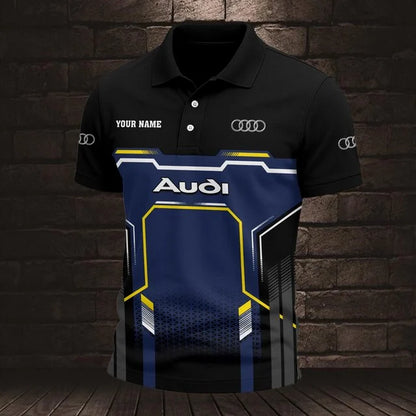 Audi 3D Polo Shirt v7 – Custom Name