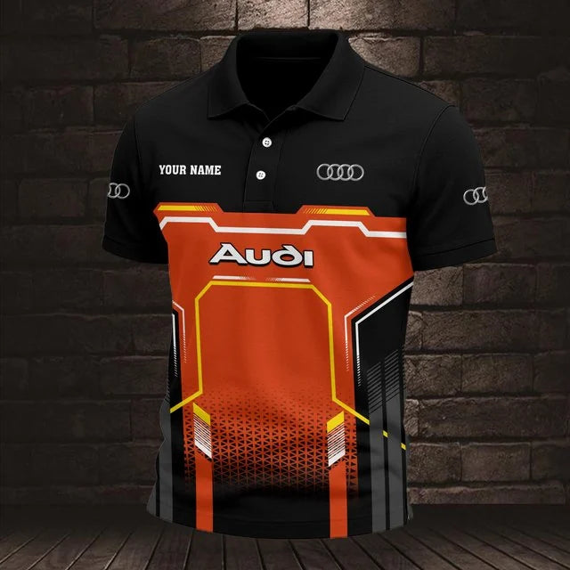 Audi 3D Polo Shirt v7 – Custom Name