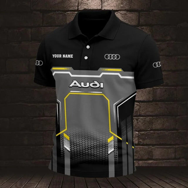Audi 3D Polo Shirt v7 – Custom Name