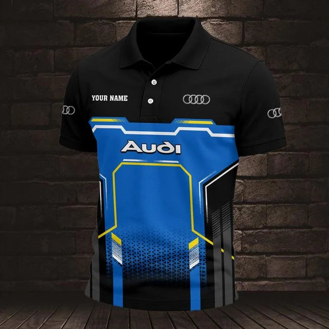 Audi 3D Polo Shirt v7 – Custom Name