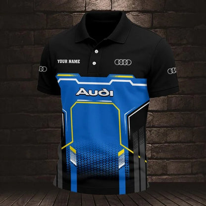 Audi 3D Polo Shirt v7 – Custom Name