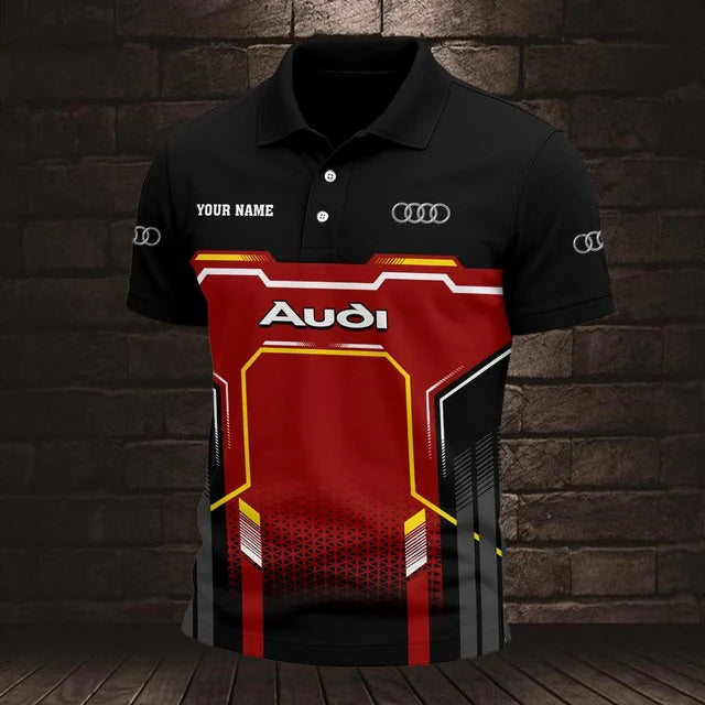 Audi 3D Polo Shirt v7 – Custom Name