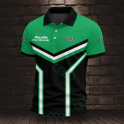 Audi 3D Polo Shirt – Custom Name