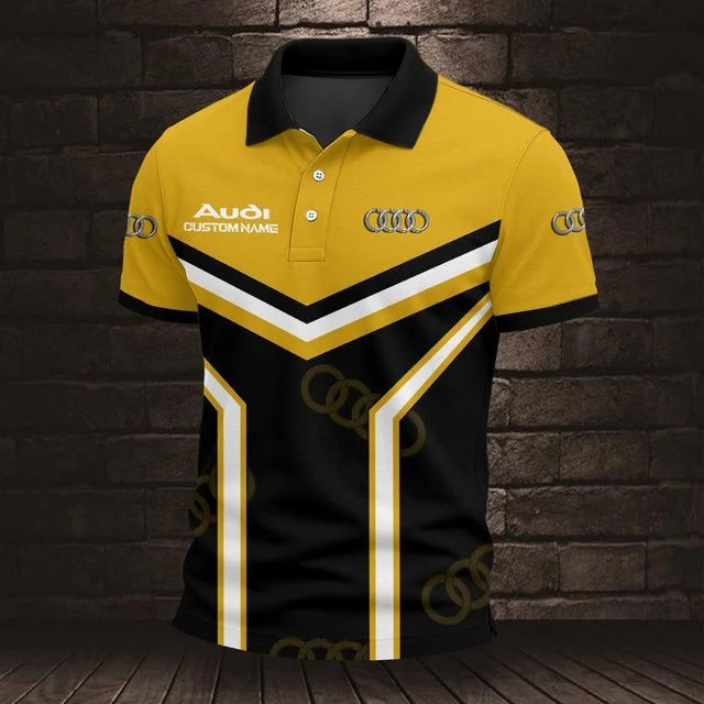 Audi 3D Polo Shirt – Custom Name
