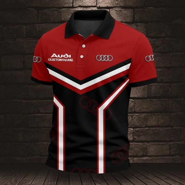 Audi 3D Polo Shirt – Custom Name