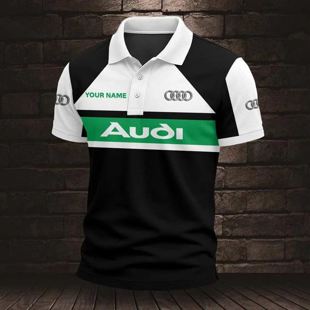Audi 3D Polo Shirt v2 – Custom Name