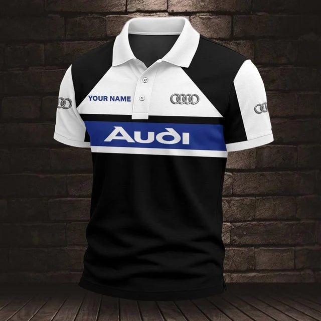 Audi 3D Polo Shirt v2 – Custom Name