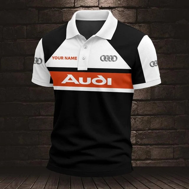 Audi 3D Polo Shirt v2 – Custom Name