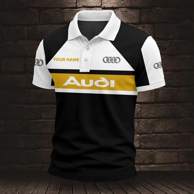 Audi 3D Polo Shirt v2 – Custom Name