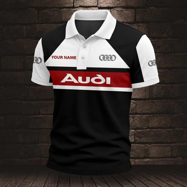 Audi 3D Polo Shirt v2 – Custom Name