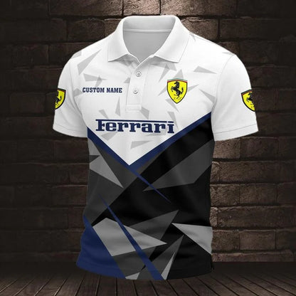 Ferrari 3D Polo Shirt – Custom Name