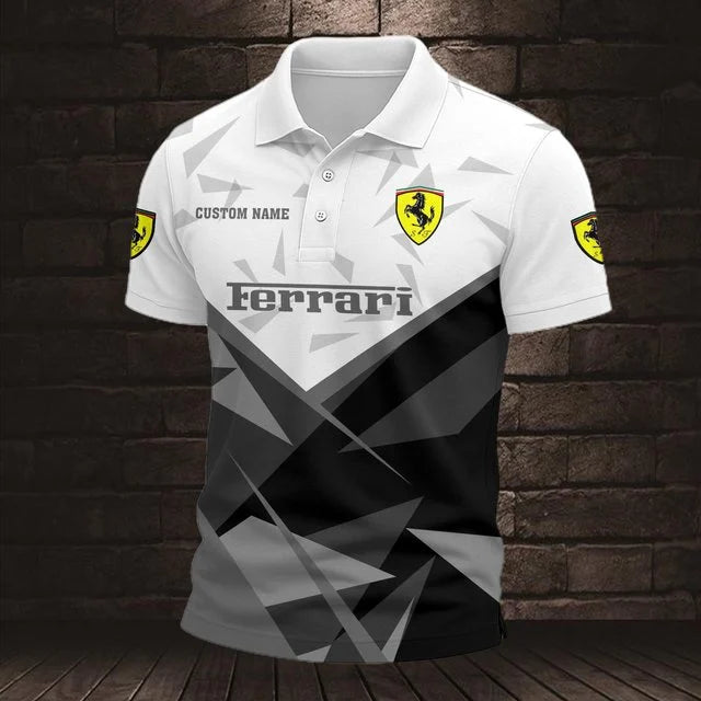 Ferrari 3D Polo Shirt – Custom Name