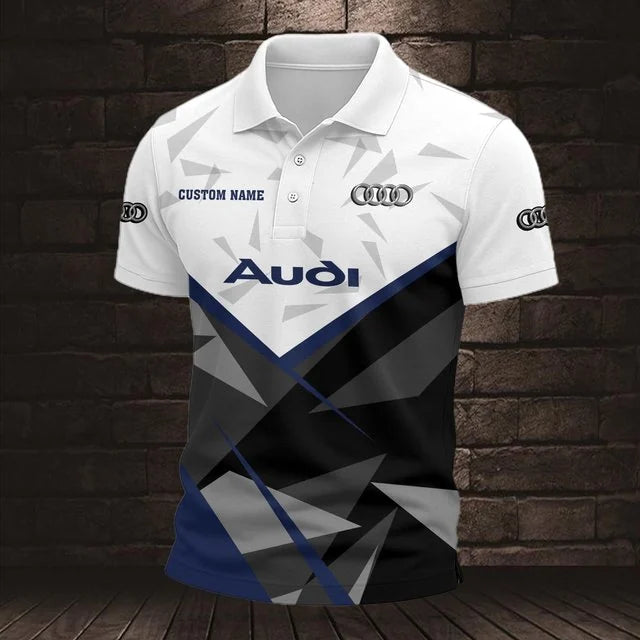 Audi 3D Polo Shirt v8 – Custom Name