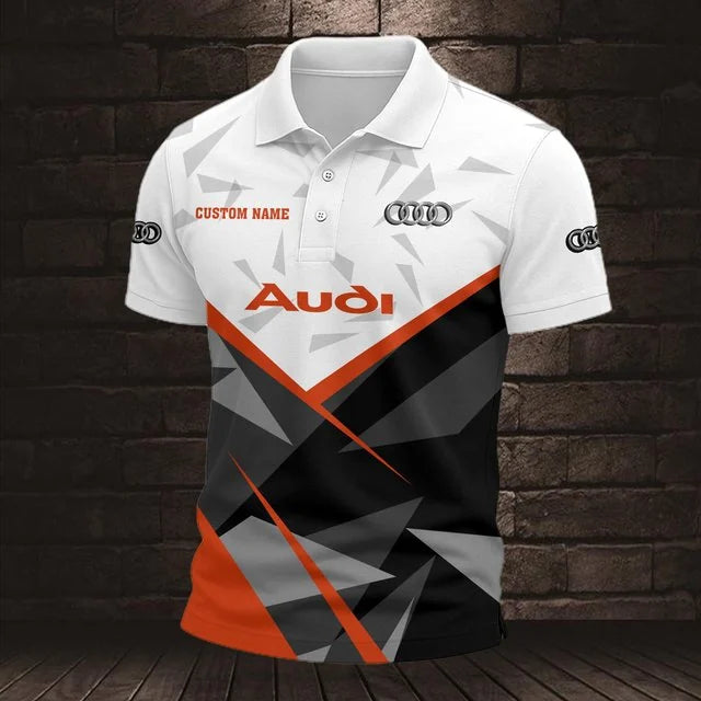 Audi 3D Polo Shirt v8 – Custom Name
