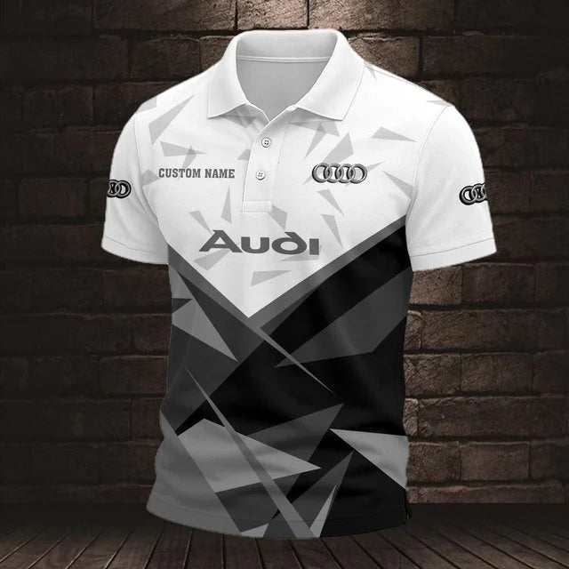 Audi 3D Polo Shirt v8 – Custom Name