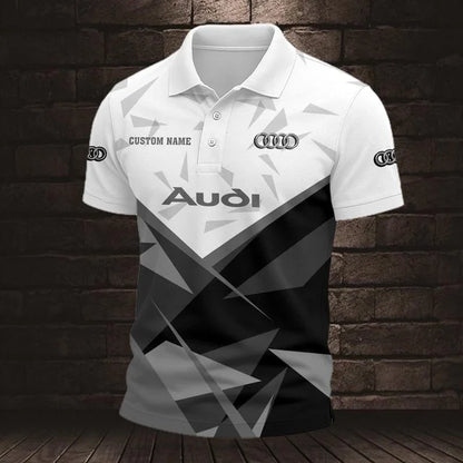 Audi 3D Polo Shirt v8 – Custom Name