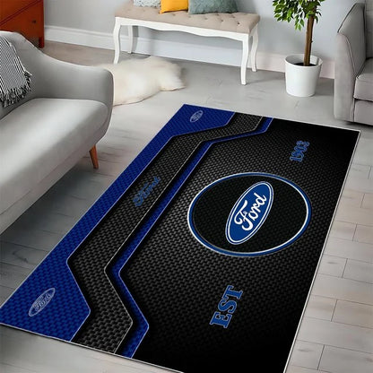 Ford Area Rug – Luxury Car Logo Floor Mat