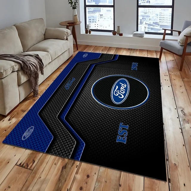 Ford Area Rug – Luxury Car Logo Floor Mat