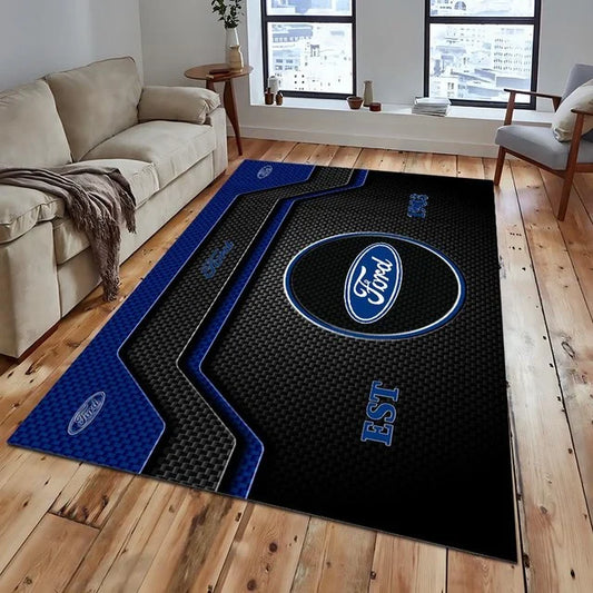 Ford Area Rug – Luxury Car Logo Floor Mat