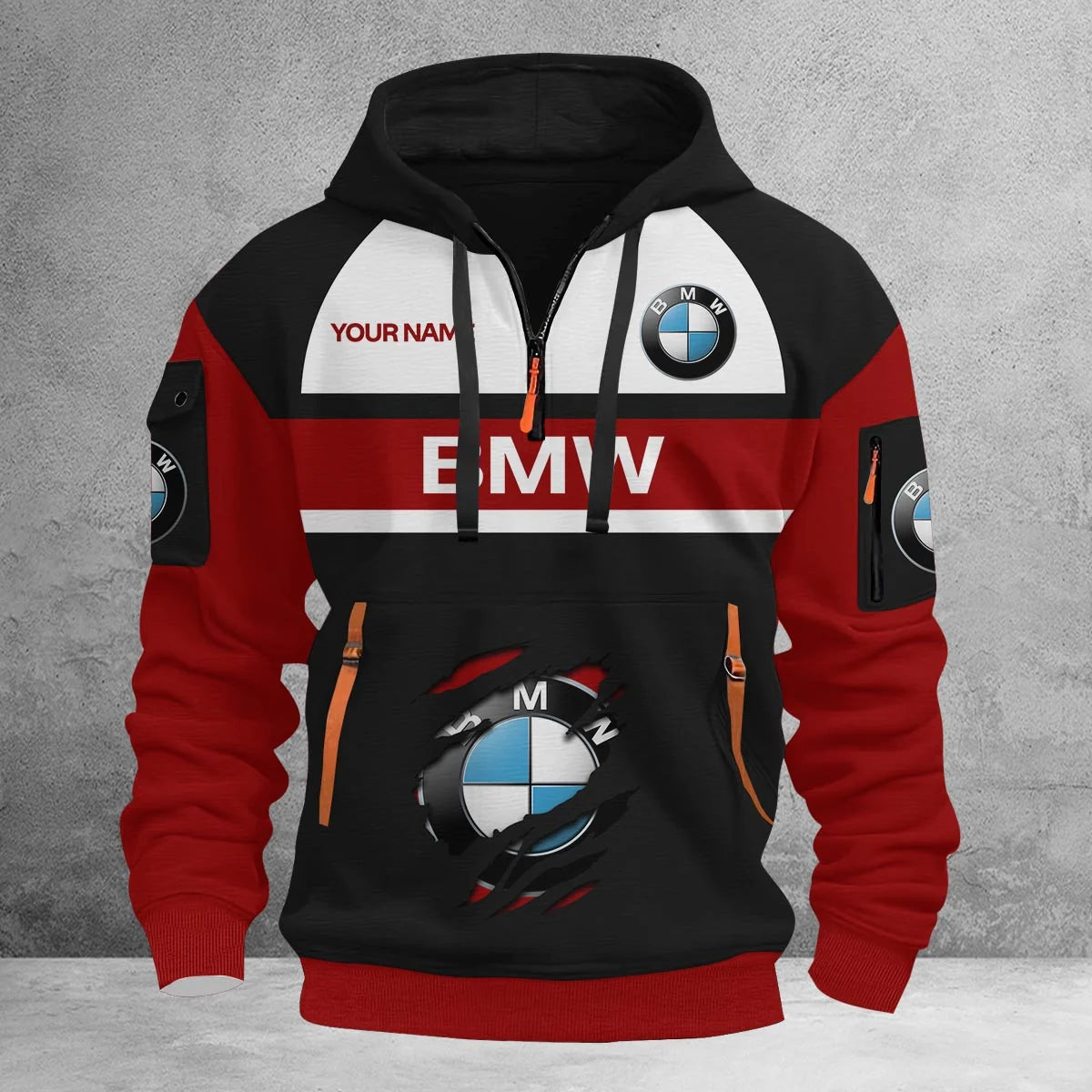 BMW Custom Quarter Zip Hoodie