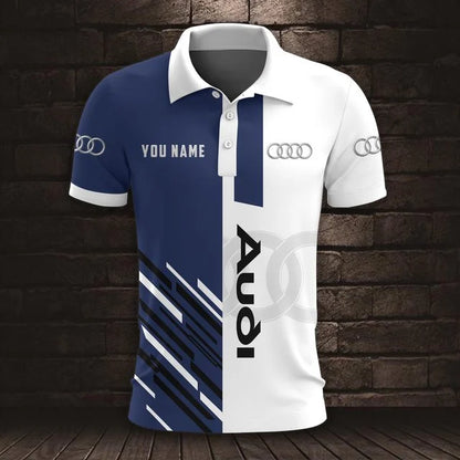 Audi 3D Polo Shirt v4 – Custom Name