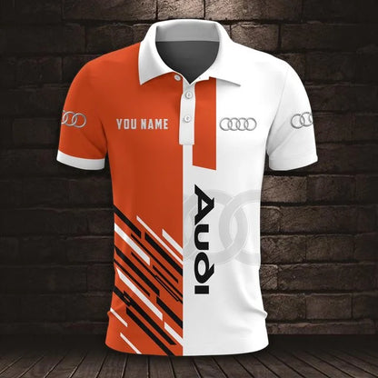 Audi 3D Polo Shirt v4 – Custom Name