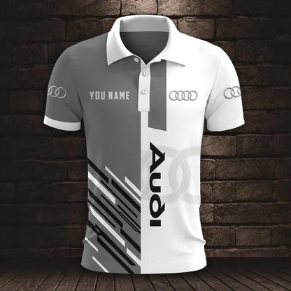 Audi 3D Polo Shirt v4 – Custom Name