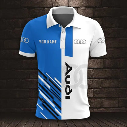 Audi 3D Polo Shirt v4 – Custom Name