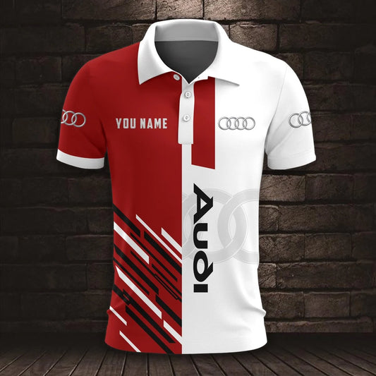 Audi 3D Polo Shirt v4 – Custom Name