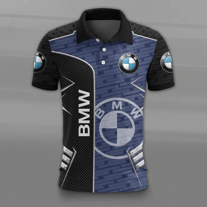 3D All Over Printed BMW Car Polo Shirt Limited Edition