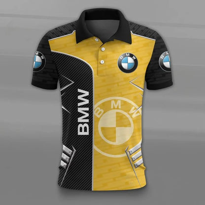 3D All Over Printed BMW Car Polo Shirt Limited Edition