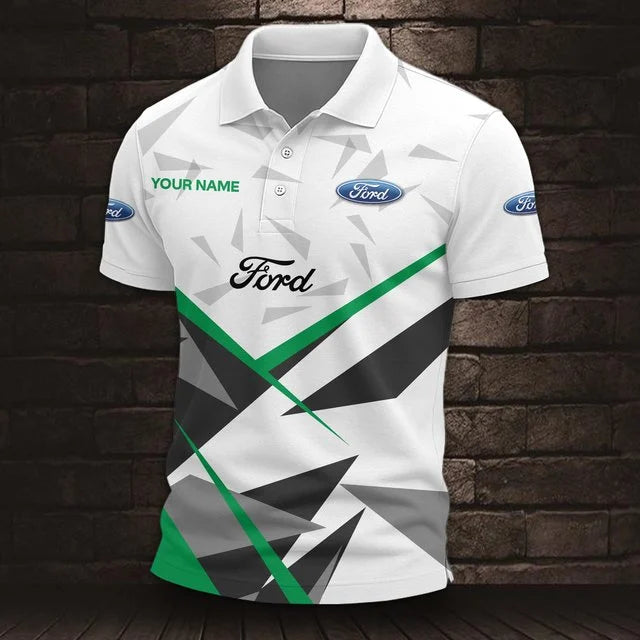 Ford 3D Polo Shirt – Custom Name