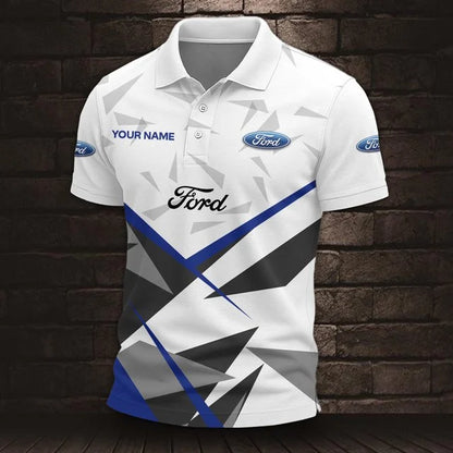 Ford 3D Polo Shirt – Custom Name