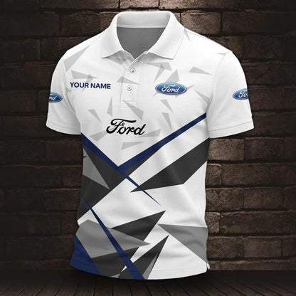 Ford 3D Polo Shirt – Custom Name