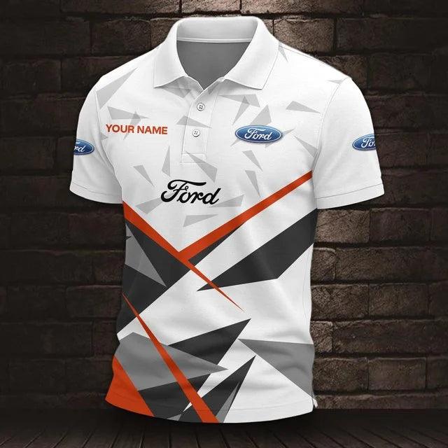Ford 3D Polo Shirt – Custom Name