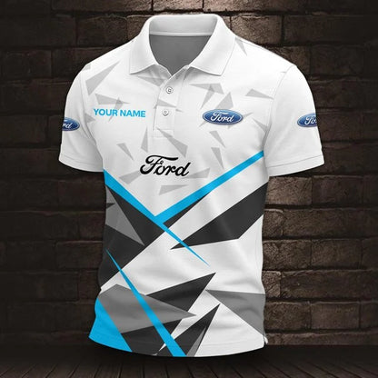 Ford 3D Polo Shirt – Custom Name