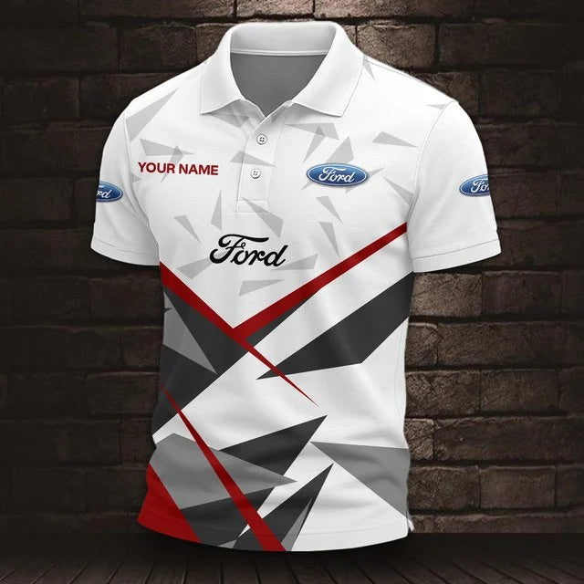 Ford 3D Polo Shirt – Custom Name