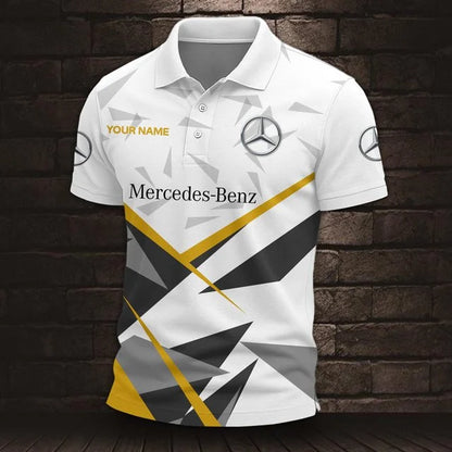 Mercedes-Benz 3D Polo Shirt – Custom Name
