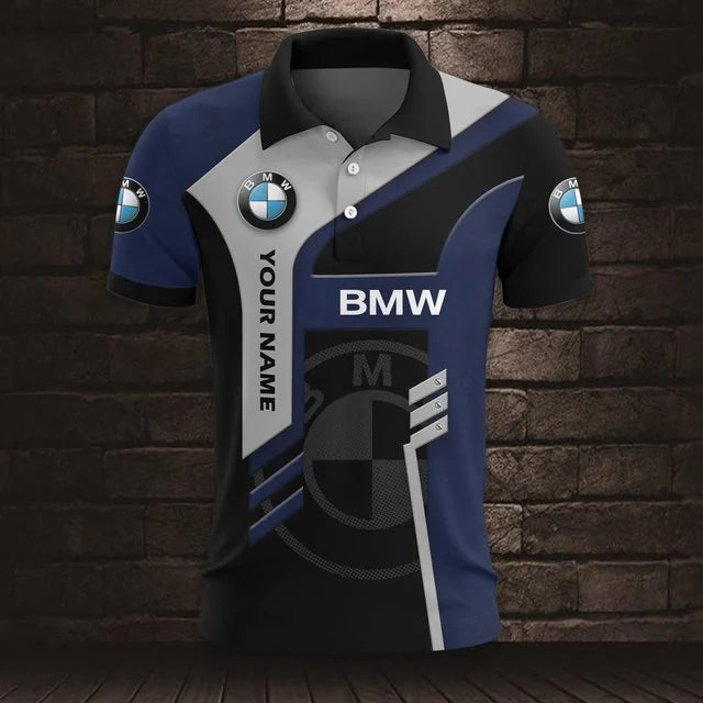 BMW 3D Polo Shirt v3 – Custom Name