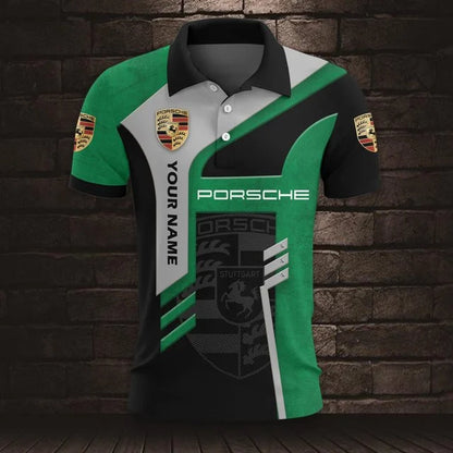 Porsche v3 3D Polo Shirt – Custom Name