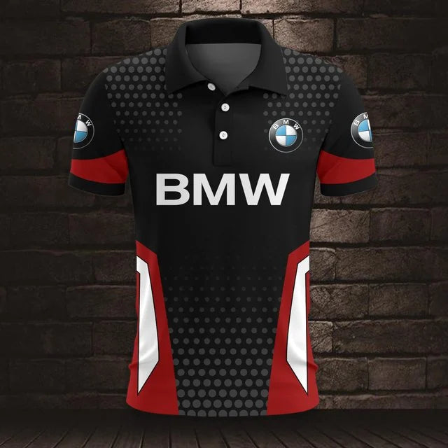 3D All Over Printed BMW Car Polo Shirt Limited Edition v2