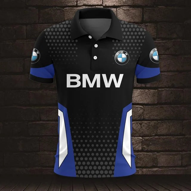 3D All Over Printed BMW Car Polo Shirt Limited Edition v2