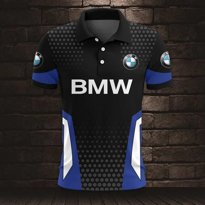 3D All Over Printed BMW Car Polo Shirt Limited Edition v2